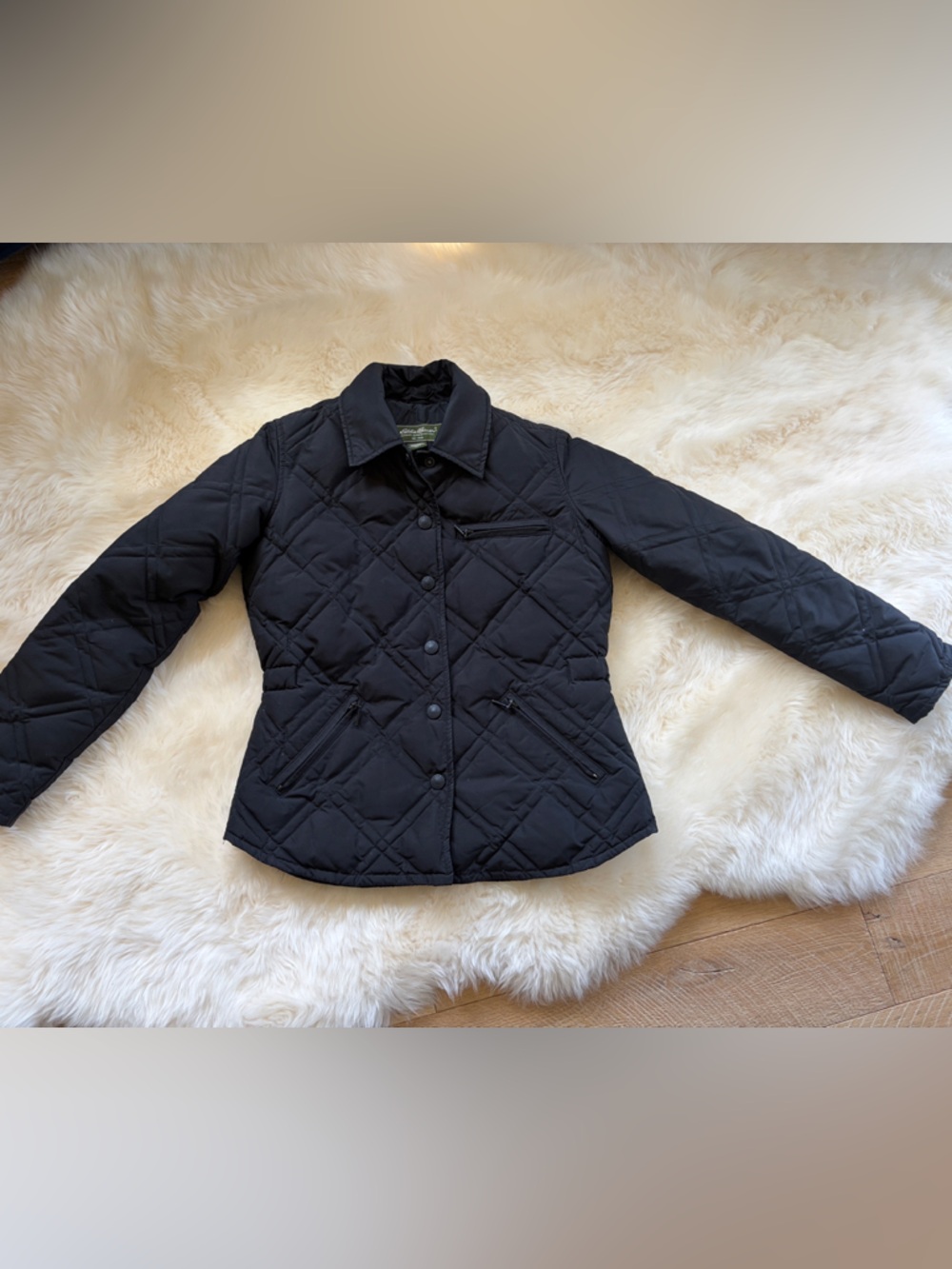 Eddie Bauer Black Quilted Jacket